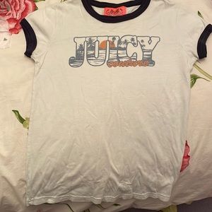 Juicy couture girls size p light blue t-shirt